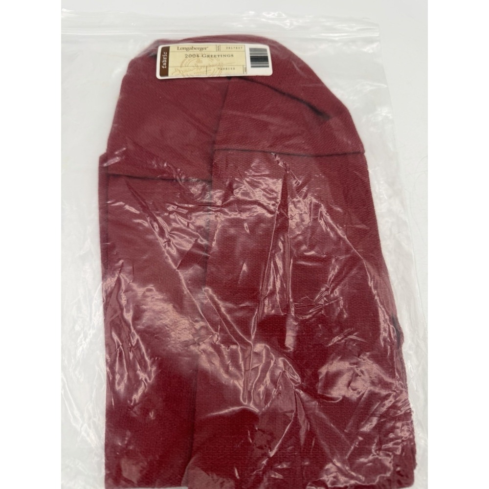 🎄🧺 Longaberger 2004 Greetings Basket Liner ONLY – Paprika‎ – NIP